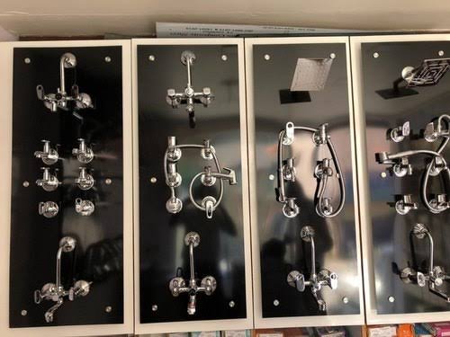 Acrylic CP fitting showroom panel