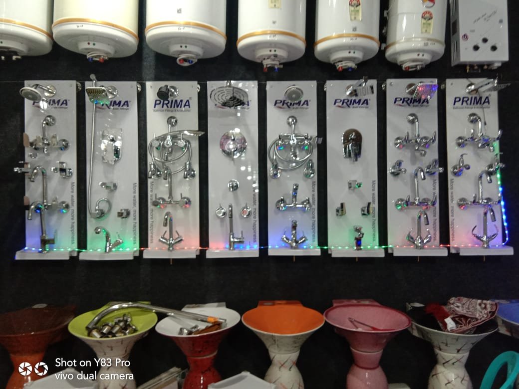 Acrylic bathroom fitting display panel