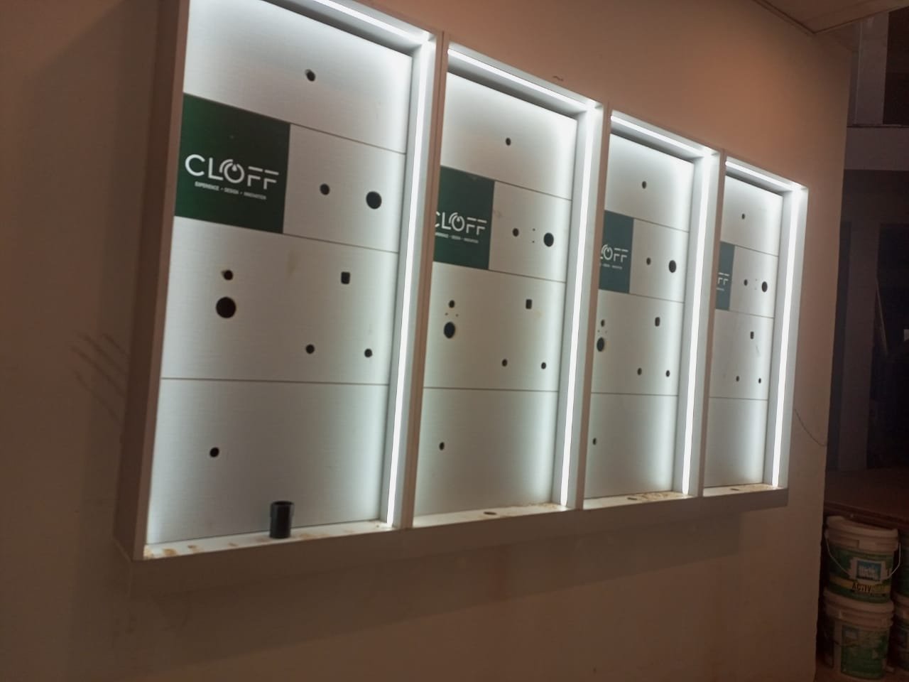 Custom showroom display installation