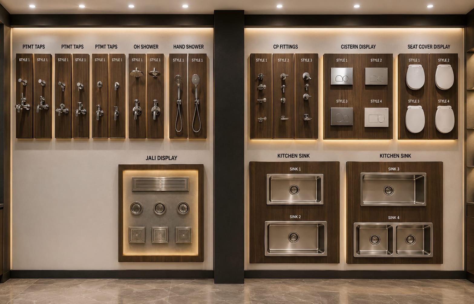 Premium showroom display design