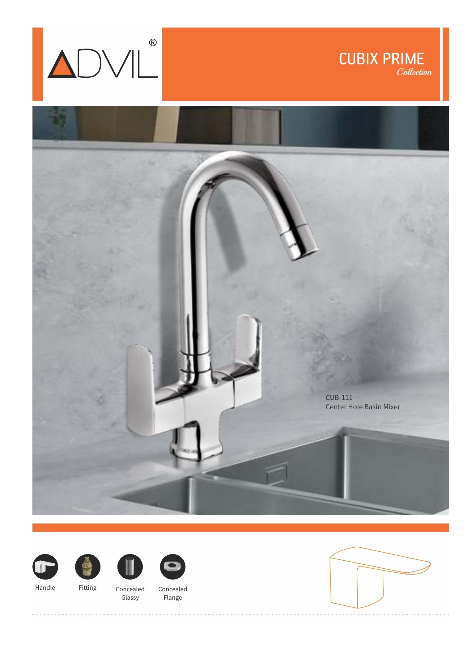 Cubix Prime sanitary fittings collection