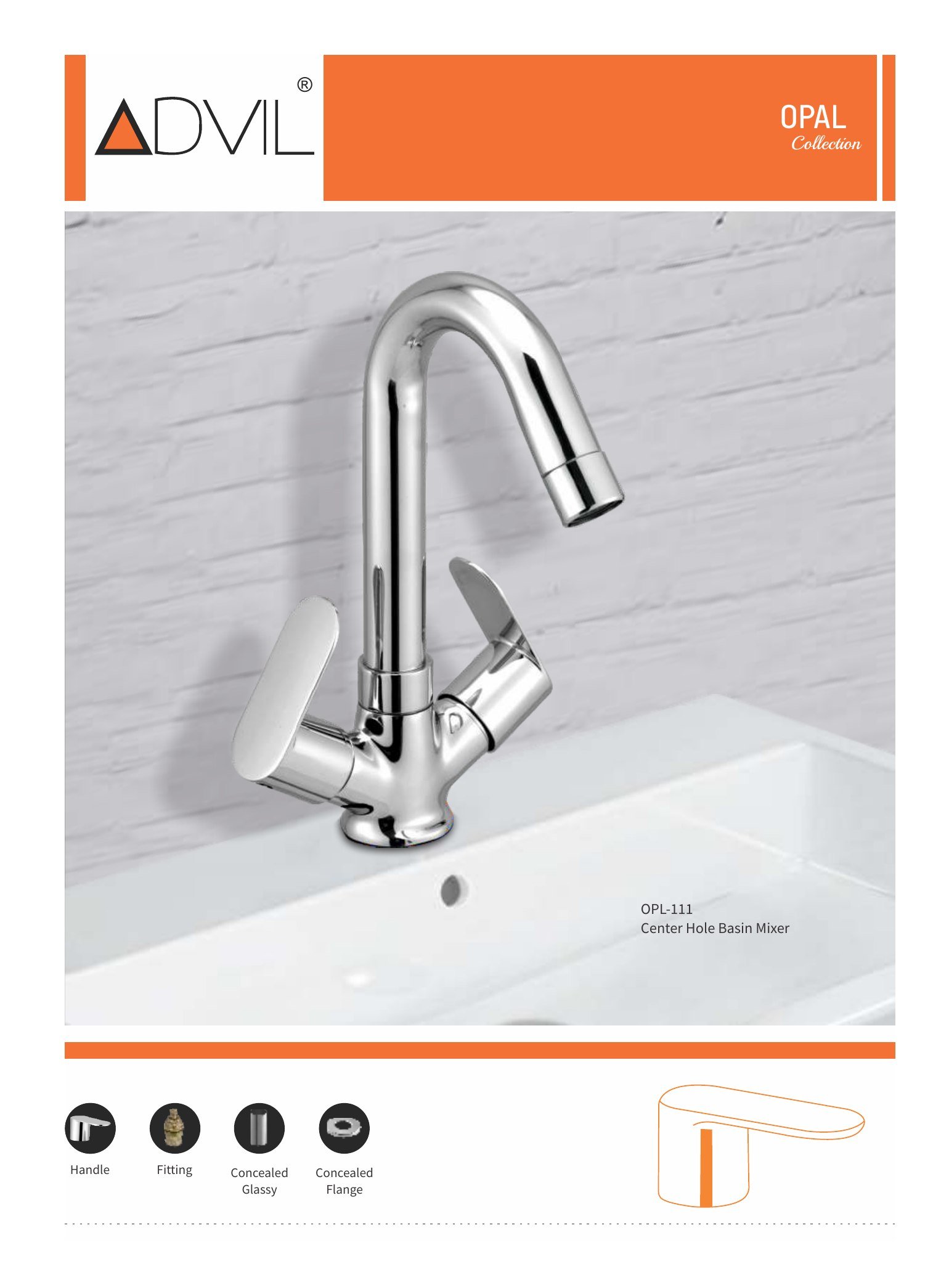Opal sanitary fittings collection