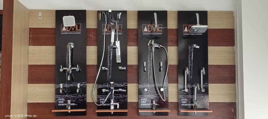 Installed MDF CP fittings display panels